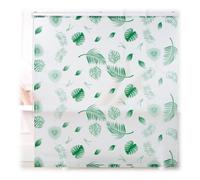 Relaxdays Store de Baignoire, 160 x 240 cm, Rideau de Douche Hydrofuge, Plafond & fenêtre, Pare-Bain, Blanc/Vert