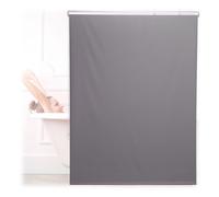relaxdays Store de Baignoire, 120x240 cm, Rideau de Douche Hydrofuge, Plafond & fenêtre, Pare-Bain, Salle de Bain, Gris