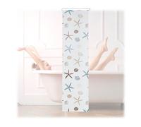 relaxdays Store de douche OCEAN Coquillages, étoiles de mer 60,0 x 240,0 cm