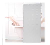 Relaxdays Store de Douche, Semi-Transparent, Rideau de Baignoire, Salle de Bains, L x H : 120 x 240 cm, Hydrofuge, Blanc