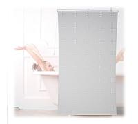 Relaxdays Store de Douche, Semi-Transparent, Rideau de Baignoire, Salle de Bains, L x H : 140 x 240 cm, Hydrofuge, Blanc
