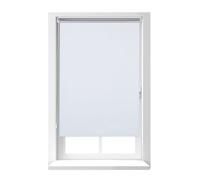 Relaxdays Store Enrouleur sans perçage, avec chaînette, à Clipser, 80x160 cm, Largeur du Tissu 76 cm, Opaque, Blanc