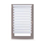 Relaxdays Store enrouleur double face klemmfix en blanc sans perçage fenêtre porte balcon en tissu 81x156 cm, blanc