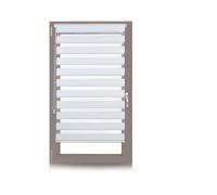 Relaxdays Store enrouleur double face klemmfix en blanc sans perçage fenêtre porte balcon en tissu 66 x 156 cm, blanc
