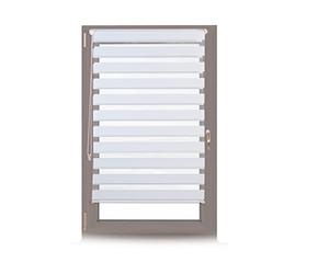 Relaxdays Store Enrouleur Double Face klemmfix en Blanc sans perçage fenêtre Porte Balcon en Tissu 81x156 cm, Blanc