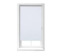 Relaxdays Store Enrouleur sans perçage, à Clipser, chaînette latérale, 90x220 cm, Largeur du Tissu 86 cm, Blanc