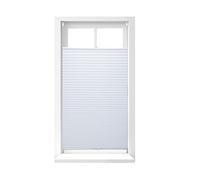 Relaxdays Store vénitien sans perçage volet fenêtre blanc laisse passer la lumière, 90 x 210 cm, blanc