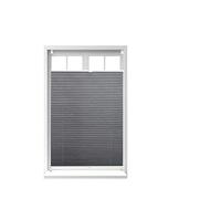 Relaxdays Store vénitien sans perçage volet fenêtre gris 100 x 130 cm laisse passer la lumière, gris