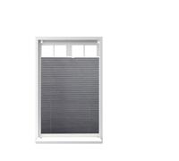 Relaxdays Store vénitien sans perçage volet fenêtre gris 100 x 130 cm laisse passer la lumière, gris