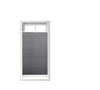 Relaxdays Store vénitien sans perçage, volet fenêtre, Semi-Transparent, Laisse Passer la lumière, 60 x 130 cm, Gris