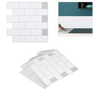 relaxdays Subway Autocollants pour carrelage, lot de 10