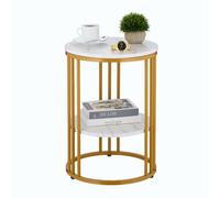 Relaxdays Superbe table d'appoint avec 2 plateaux