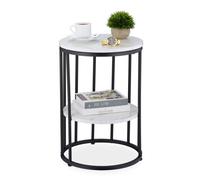 Relaxdays Superbe table d'appoint avec 2 plateaux