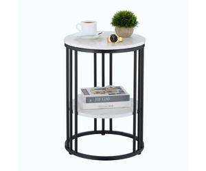 Relaxdays Superbe table d'appoint avec 2 plateaux