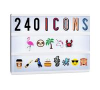 Relaxdays Suppléments Boîte à lumière 240 Signes