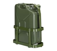 Relaxdays Porte-jerrican pour Voiture, 10 & 20 L, bidon d’Essence, métal, jerrycan, Vert