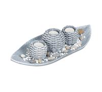 Relaxdays Support bougie avec plateau