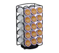 Relaxdays Porte-Capsules Compatible avec Les Capsules Keurig K-Cup, H x L x P : 30,5 x 16 x 12,5 cm, Noir