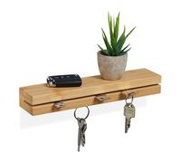 relaxdays Tableau à clés magnétique avec étagère
