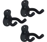 relaxdays Support de guitare mural, lot de 3