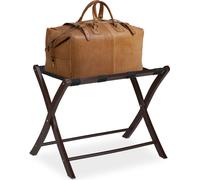 relaxdays Support de valise pliable en bois