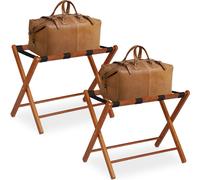 relaxdays Support de valise pliable, set de 2 pièces