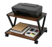 Relaxdays Support d'imprimante à roulettes