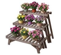Relaxdays Lot de 3 bancs à plantes