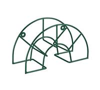 Relaxdays Support mural pour tuyau d'arrosage 5/8 pouces (45 m) Acier HLP 19×30,5×13,5 cm Vert