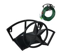 RELAXDAYS Support mural pour tuyau d'arrosage 45 m (5/8"") en acier noir