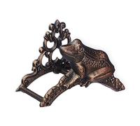 Relaxdays Support Mural pour Votre Tuyau d’arrosage, Design Vintage, Fonte de Fer, HLP 18,5 x 26,5 x 16,5 cm, Bronze
