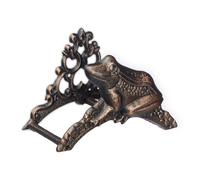Relaxdays Support mural pour votre tuyau d’arrosage design vintage fonte de fer HLP 18 5 x 26 5 x 16 5 cm bronze