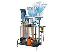 Relaxdays Support outils jardin sur roulettes
