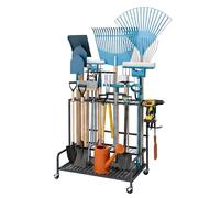 Relaxdays Support outils jardin sur roulettes