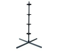 Relaxdays Support pneus pour 4 Roues Acier Gris, Charge Max. 120 kg, 131,5 x 66 x 66 cm