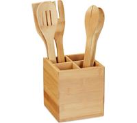 relaxdays Support pour couverts en bambou