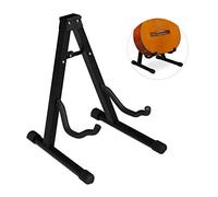 Relaxdays Pied de guitare, guitare acoustique & électrique, pliable, housse en mousse, pieds en caoutchouc, stable, HBT 37x29x30 cm, noir, 1 pièce
