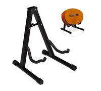 Relaxdays Support pour guitare acoustique, électronique, pliable, revêtement mousse, pieds en caoutchouc, stable,37x29x3