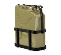 Relaxdays Support pour jerricane automobile, pour 10 & 20 l, réserve, porte bidon , métal, support récipient, noir