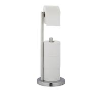 Relaxdays Support pour Le Papier Toilette, Barre pouvant Stocker 3 Rouleaux, Non Fixe, Acier INOX, HD 53x0,5 cm, argenté