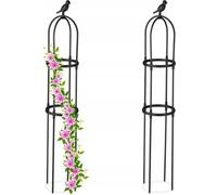 relaxdays Support pour plantes grimpantes 126 cm Set de 2 pièces