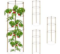 relaxdays Support pour plantes grimpantes 60 cm Set de 4 pièces