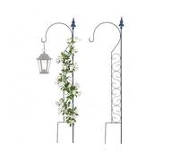 Relaxdays Support pour Plantes grimpantes, Arceau de Berger, Treillis métallique Noir, 116 x 28 cm