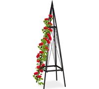 relaxdays Support pour plantes grimpantes en métal, rectangulaire