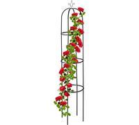 relaxdays Support pour plantes grimpantes rond noir