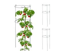 relaxdays Support pour plantes grimpantes rond, set de 3 pièces