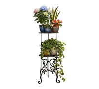 Relaxdays Support pour plantes vintage en fonte, 2 niveaux, pour extérieur