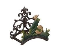 Relaxdays Support pour Le Tuyau d’arrosage, Mural, Antique, Montage Mural, Fonte de Fer, HLP 23x24x15 cm, Multicolore