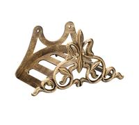 Relaxdays Support pour Le Tuyau d’arrosage, Fonte de Fer, Design Antique, H x L x P : env. 16 x 29 x 14 cm, Bronze