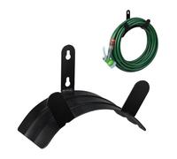 relaxdays Support Tuyau d’arrosage, Montage Mural, pour 45 m & 5/8", Enrouleur, dévidoir, métal, pour Le Jardin, Noir